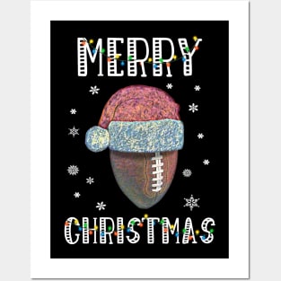 Santa Rugby - Merry Christmas Posters and Art